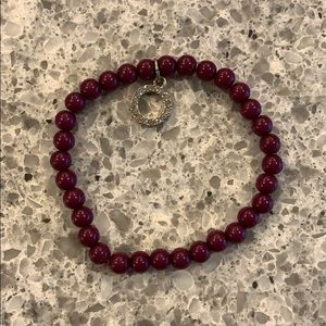 Maroon bracelet